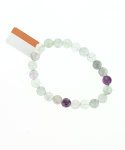 Bracelet Fluorite - Perles 8mm, 1 pièce